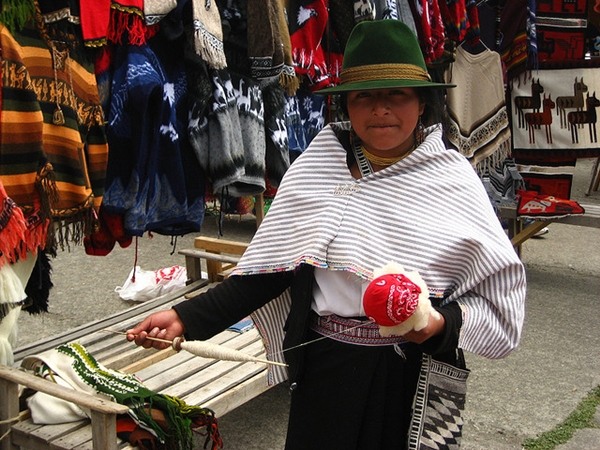 Vendor at the Saquisili Market, Ecuador