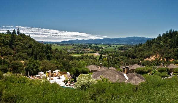 View from Auberge du Soleil, Napa Valley