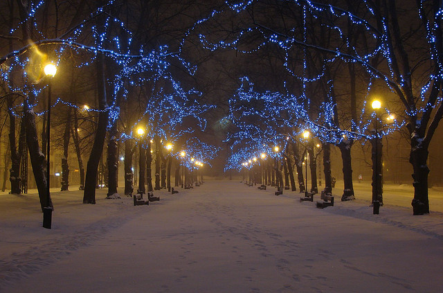 A delightful winter stroll home, Tallinn