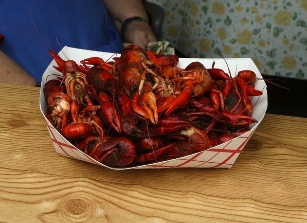 Delicious New Orleans crawfish