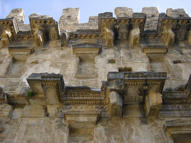 The ancient theater exterior, Aspendos