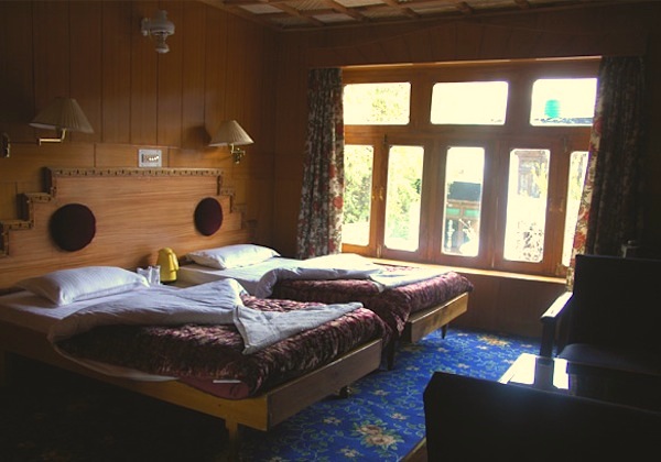 A room at the Hotel Singge Palace, Leh