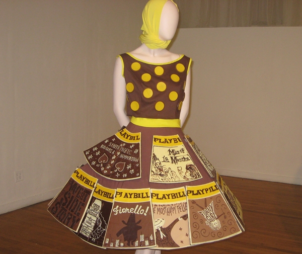 Review-New York Chocolate Show-Chocolate Broadway Playbill Dress