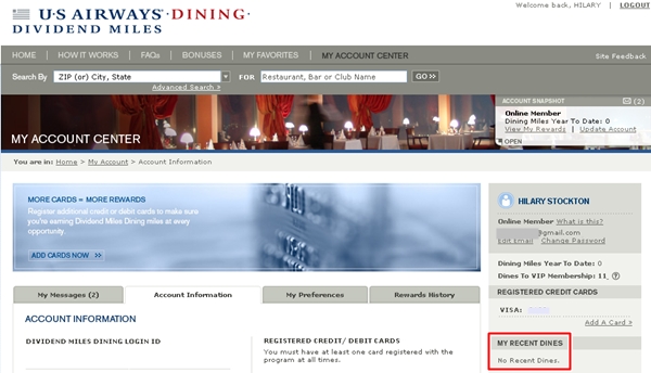 How to Get Missing Dining Miles and Points