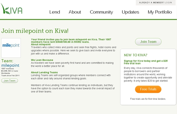 Join the Milepoint Kiva Lending Team