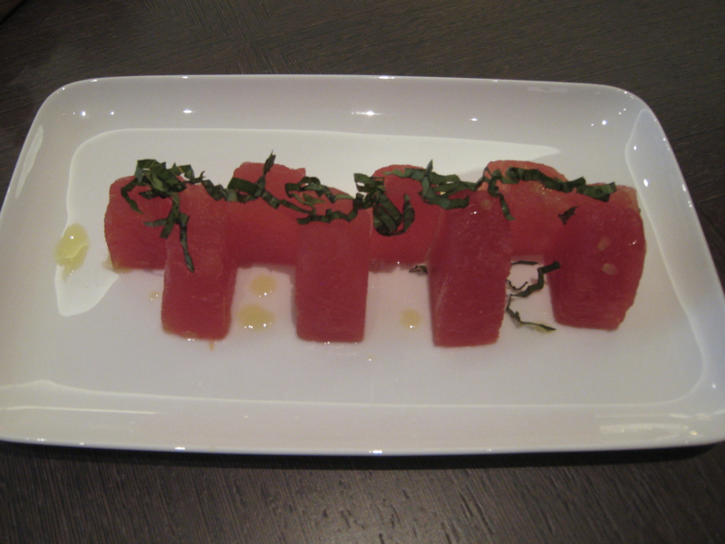 Park Hyatt New York Review-Compressed Watermelon with Basil