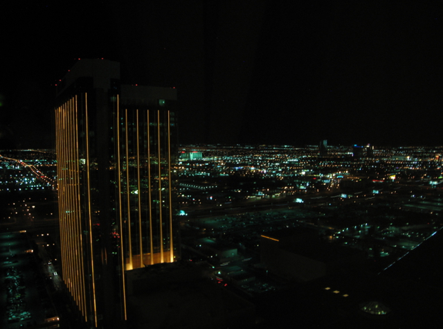 Four Seasons Las Vegas Review: Night View from Executive Suite