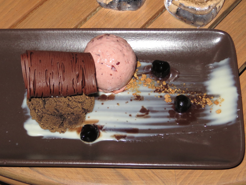 Double Chocolate Cherry Zuccotto, Beach Tree, Hualalai Double Chocolate Cherry Zuccotto, Beach Tree, Hualalai
