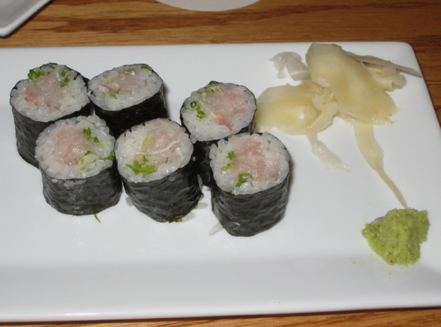 Tsushima-Best Sushi in NYC - Yellowtail Scallion Roll