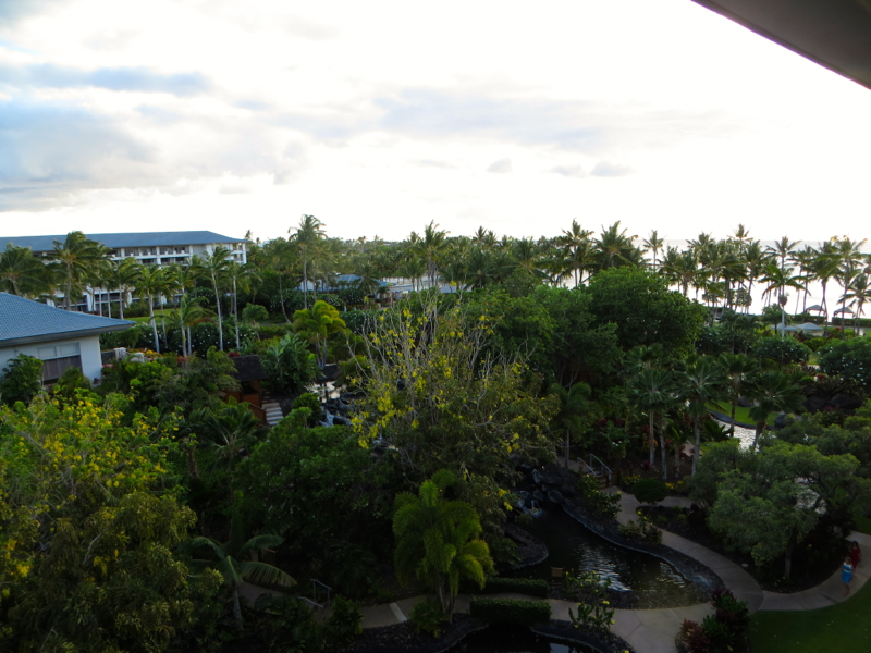 View from Fairmont Orchid Gold Floor Lounge Lanai