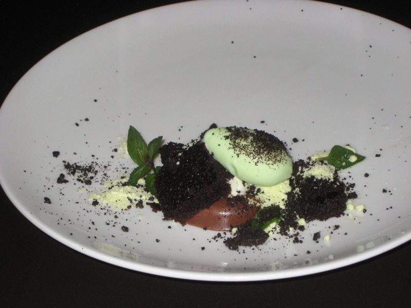 Piora NYC Review: Chocolate with Black Peppermint Dessert