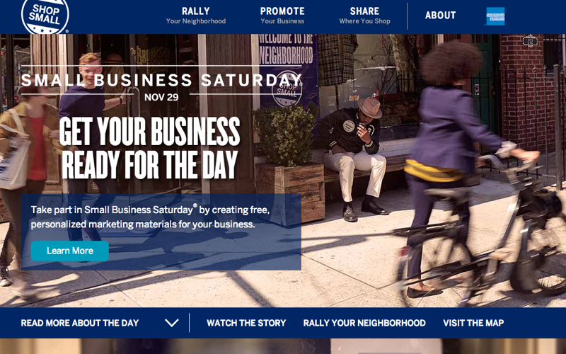 AMEX Small Business Saturday 2014 is November 29