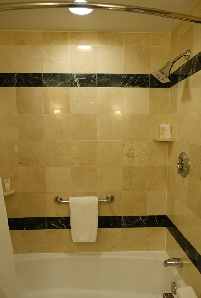 Boston Harbor Hotel Review - Bathtub Shower Combo, Superior Room Bathroom