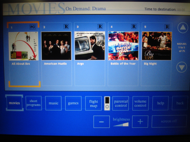 United First Class Review - IFE Movies