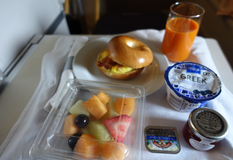 British Airways Business Class Review - Breakfast 