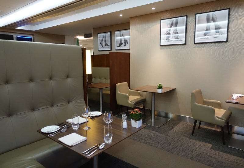 British Airways First Class Lounge Review LHR T3 - Pre-Flight Dining Seating