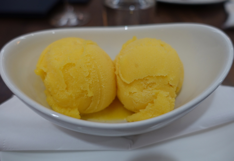 British Airways First Class Lounge Review LHR T3 - Mango Lime Sorbet