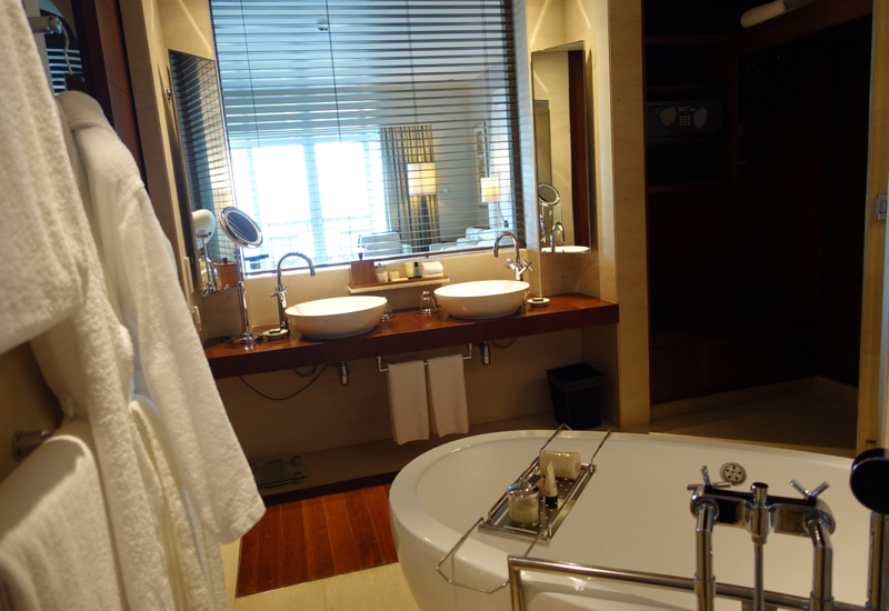 Park Hyatt Dubai Review - Bathroom with Dual Vanities