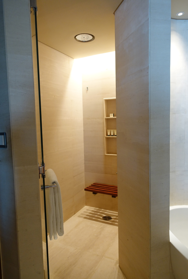 Park Hyatt Dubai Review - Walk-in Rain Shower