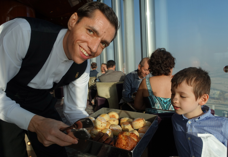 Scones for Afternoon Tea at Atmosphere Lounge, Burj Khalifa Dubai