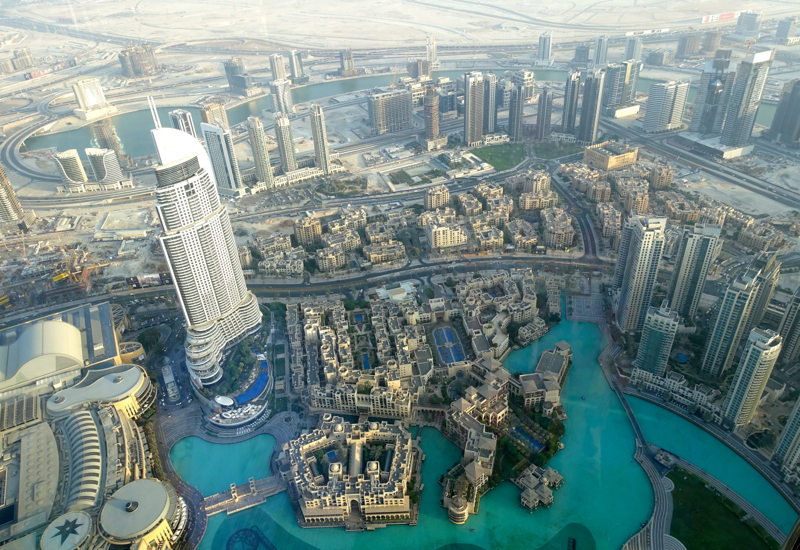View from Atmosphere Lounge, Burj Khalifa Dubai