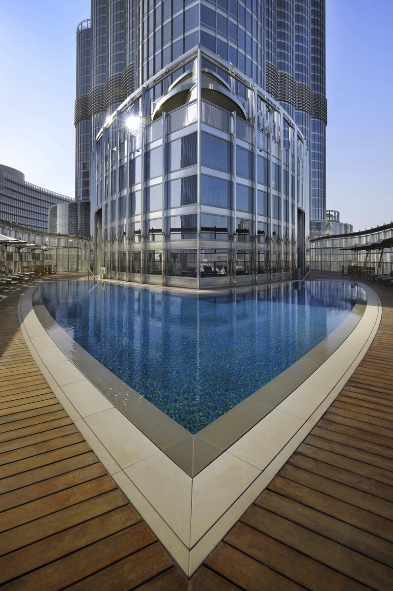 Armani Hotel Dubai Outdoor Pool at the Burj Khalifa