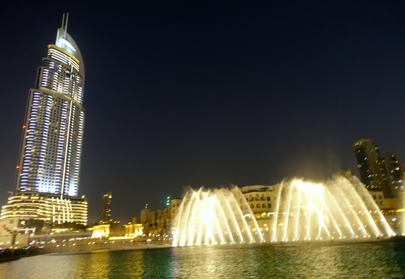 Dubai Fountain and The Address Downtown Dubai