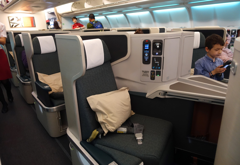 Cathay Pacific Business Class Review A330 - Business Class Cabin