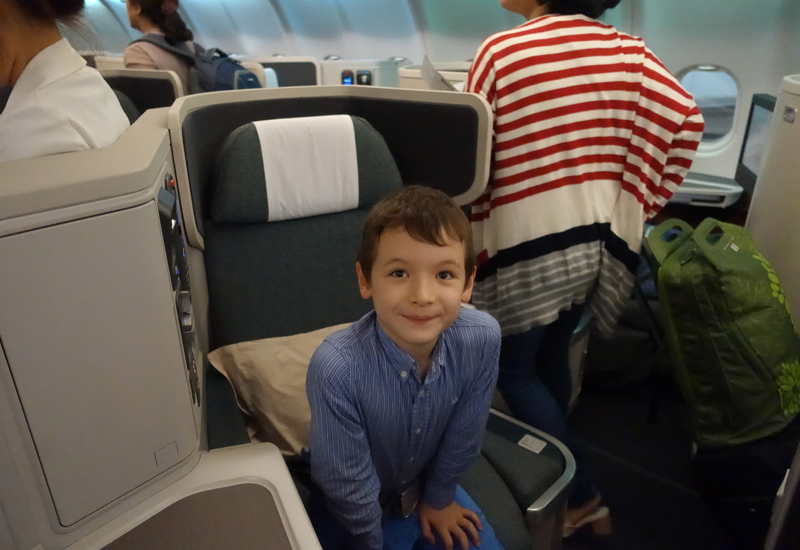 Cathay Pacific Business Class Review A3380 - Companion Seat