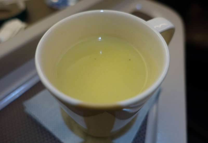 Cathay Pacific Business Class Review A330-Soup