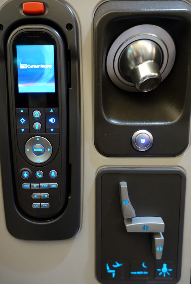 Cathay Pacific Business Class Review A330 - IFE and Seat Controls