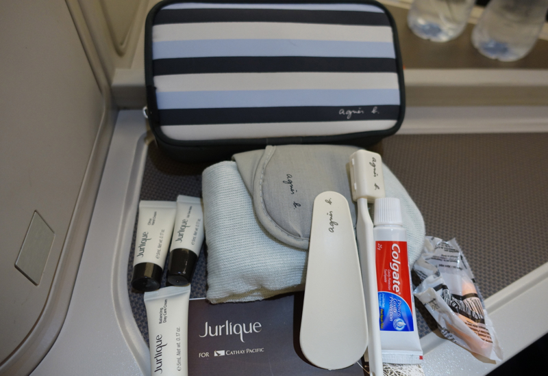 Cathay Pacific Business Class Review-Men's Amenity Kit with Jurlique Products