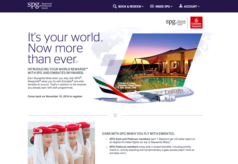 SPG and Emirates Your World Rewards and FAQ