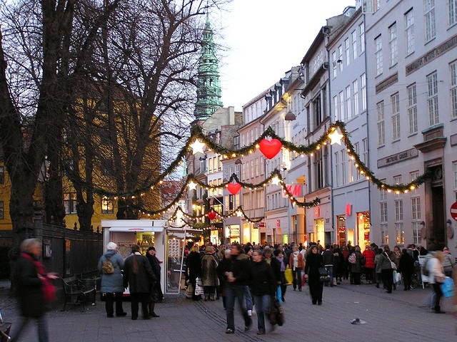 The Strøget at Christmas time, Copenhagen