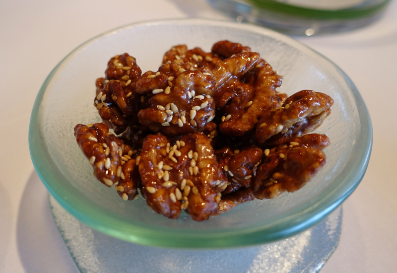 Candied Walnuts, Lung King Heen at Four Seasons Hong Kong