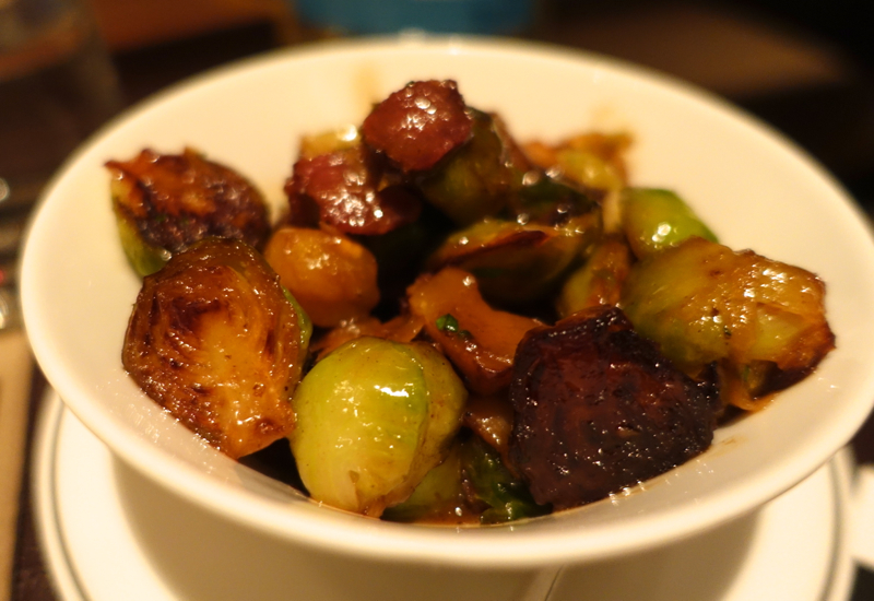 Cafe Gray Deluxe - Roasted Brussels Sprouts with Bacon and Chestnut