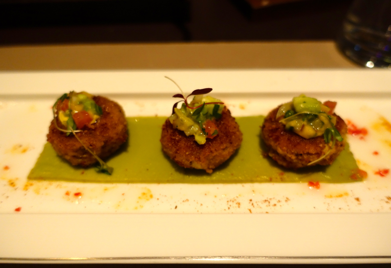 Tandoori Spiced Crabcakes, Cafe Gray Deluxe