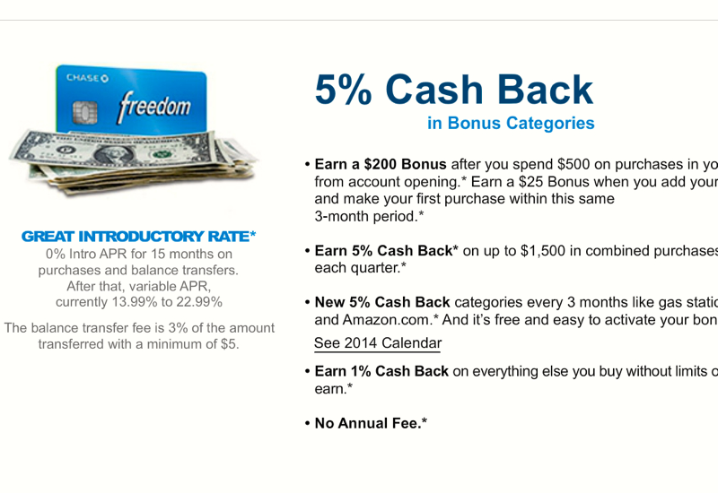chase freedom categories july to sept
