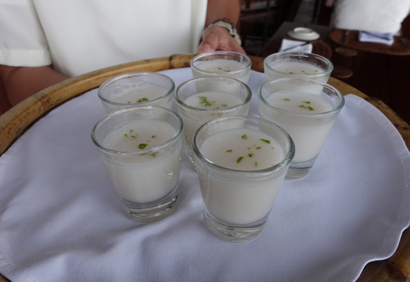 Coconut Lime Welcome Drink, Amanpulo