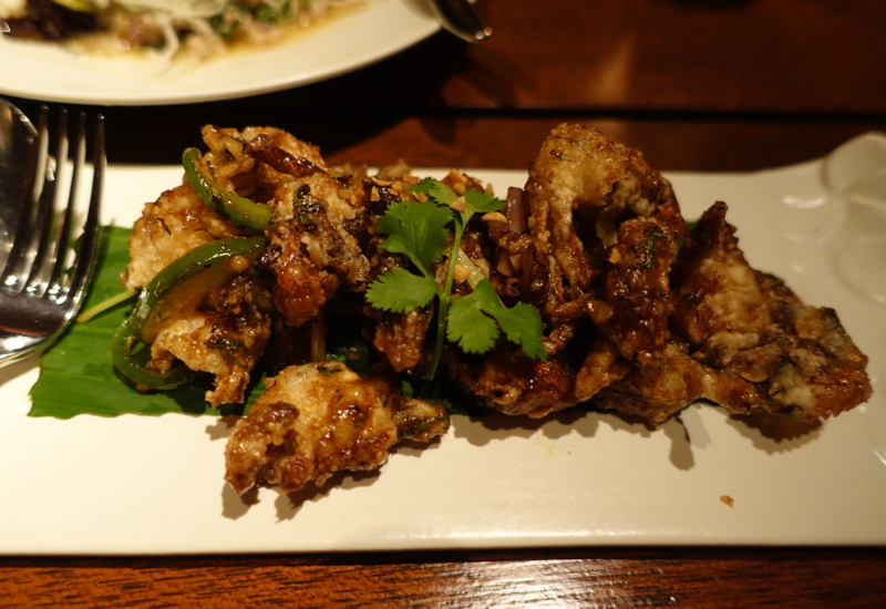 Amanpulo Crispy Softshell Crab, Lagoon Club