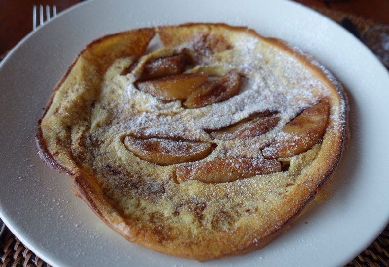 German Apple Pancake, Amanpulo Breakfast