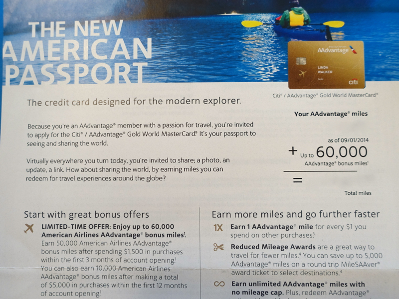 60K Citi AAdvantage Gold Bonus Offer-Targeted