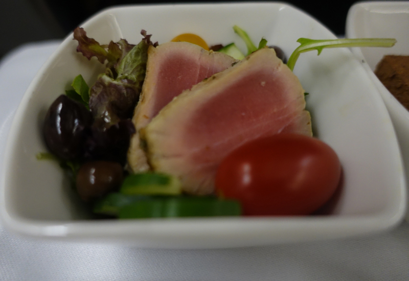 Review-Cathay Pacific New Regional Business Class-Salad