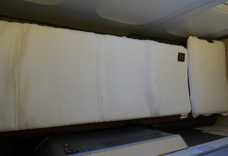 JAL Sky Suite Business Class Review-Airweave Mattress Pad and Pillow