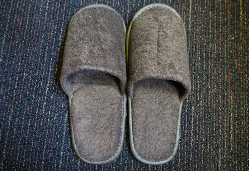 Slippers, Japan Airlines Business Class