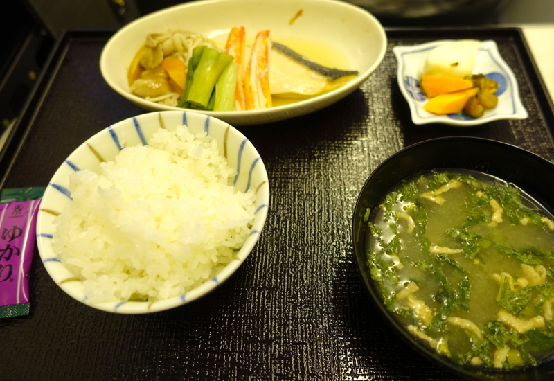 Steamed Salmon and Crab, JAL Business Class