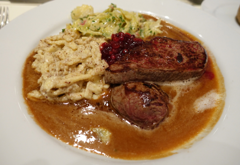 What to Eat in Germany - Venison with Nut Spatzle 