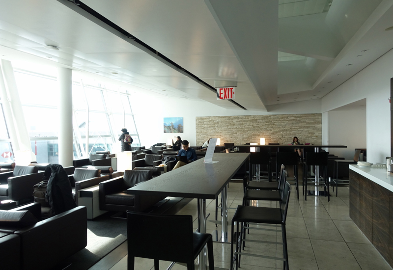 Seating and View of Tarmac, SWISS Lounge at JFK Terminal 4