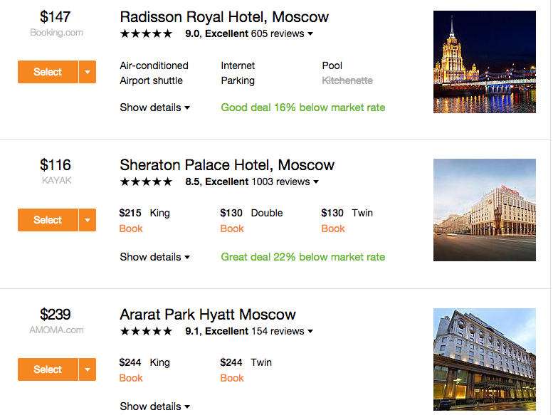 Moscow Luxury Hotel Deals