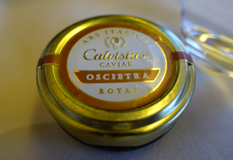 Asiana First Class Caviar Service-Ars Italica Royal Caviar